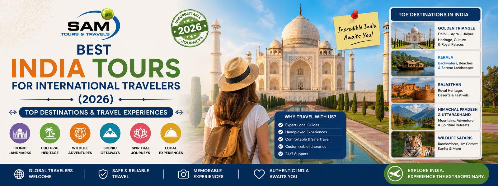 Best India Tours for International Travelers : Top Destinations & Travel Experiences