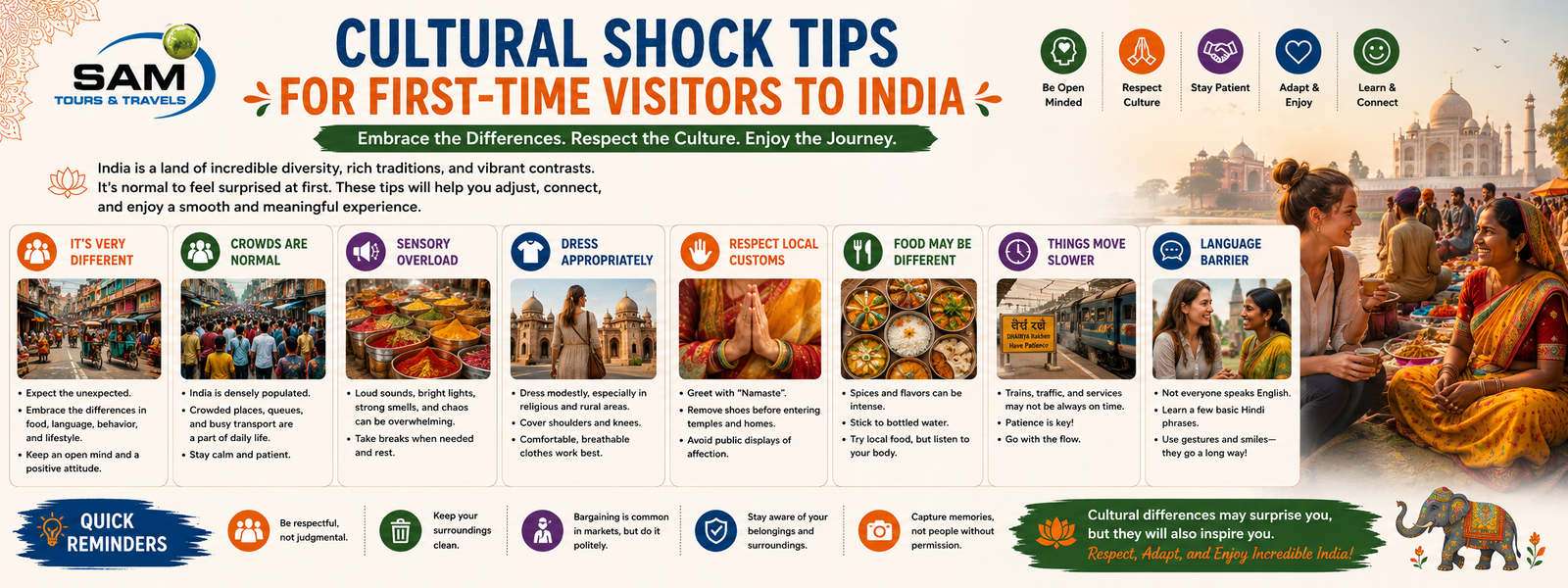 Cultural Shock Tips for First-Time Visitors to India