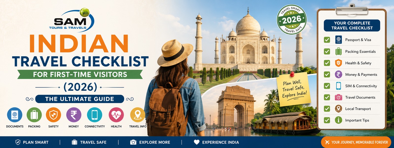 Indian Travel Checklist for First-Time Visitors : The Ultimate Guide