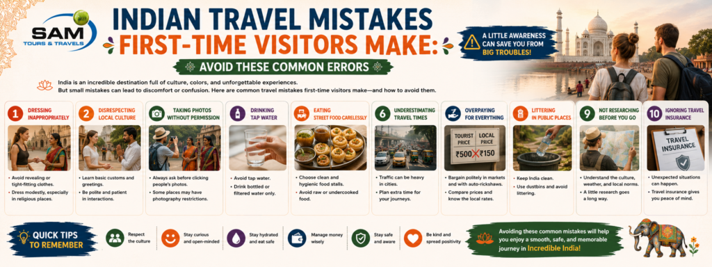 Indian Travel Mistakes First-Time Visitors Make : Avoid These Common Errors