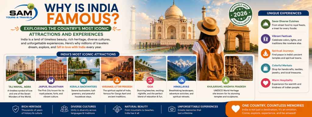 Why Is India Famous? Exploring the Country’s Most Iconic Attractions and Experience
