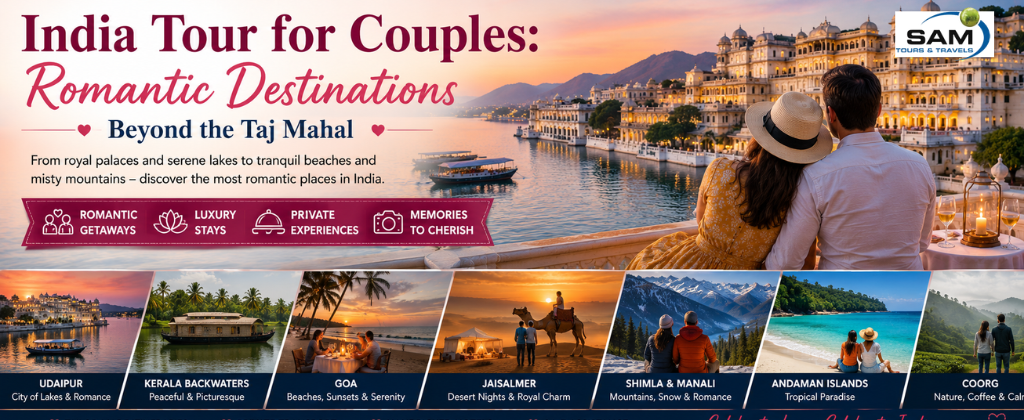 India Tour for Couples: Romantic Destinations Beyond the Taj Mahal
